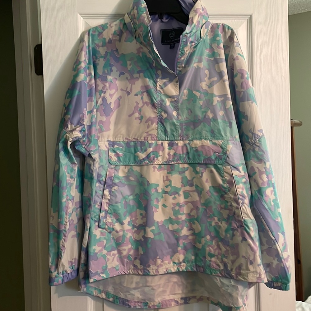 Lauren James windbreaker with hood size XX-Large. Worn one time!